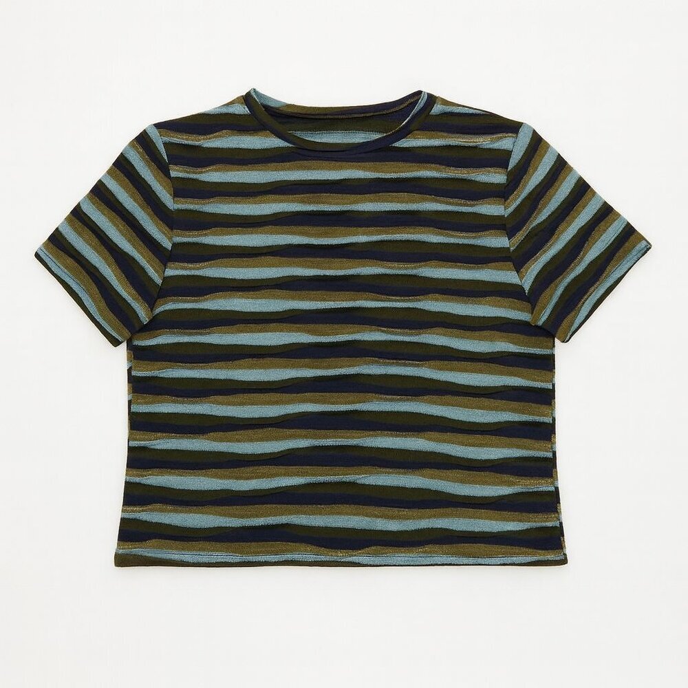 Andria Lieu Striped Knit Top Set | Long Sleeve + Short Slee - Picture 2 of 6